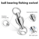 PROBEROS girador conector de pesca con rodamientos para jigging lento