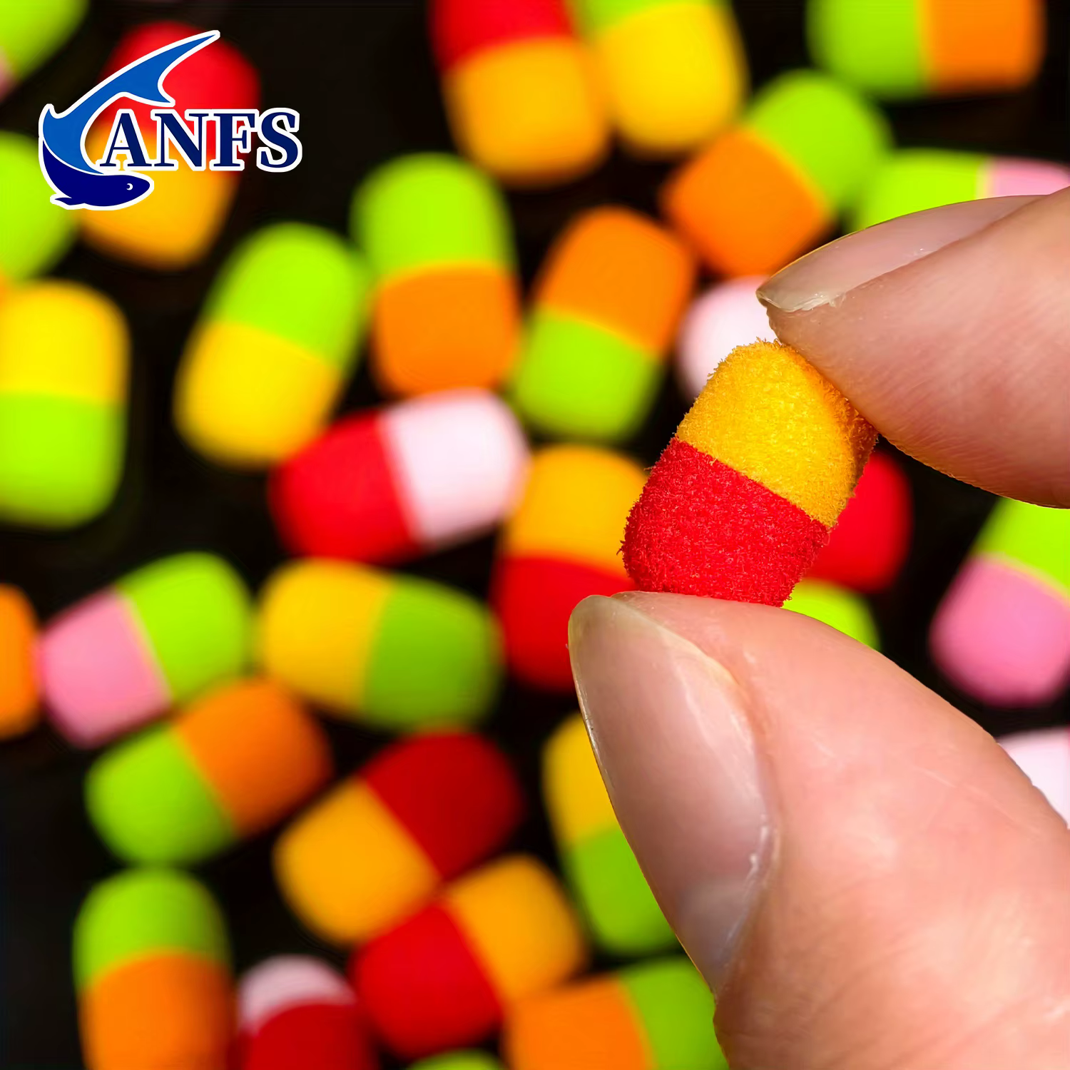 ANFS Cuentas de pesca flotantes doble color italiano para carpa - imagen 3