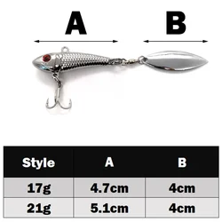 Señuelo cuchara Vib para jigging en hielo