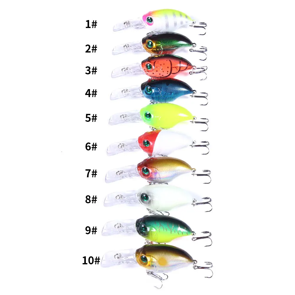 Crankbait duro con anzuelos de alta calidad para pesca - imagen 4