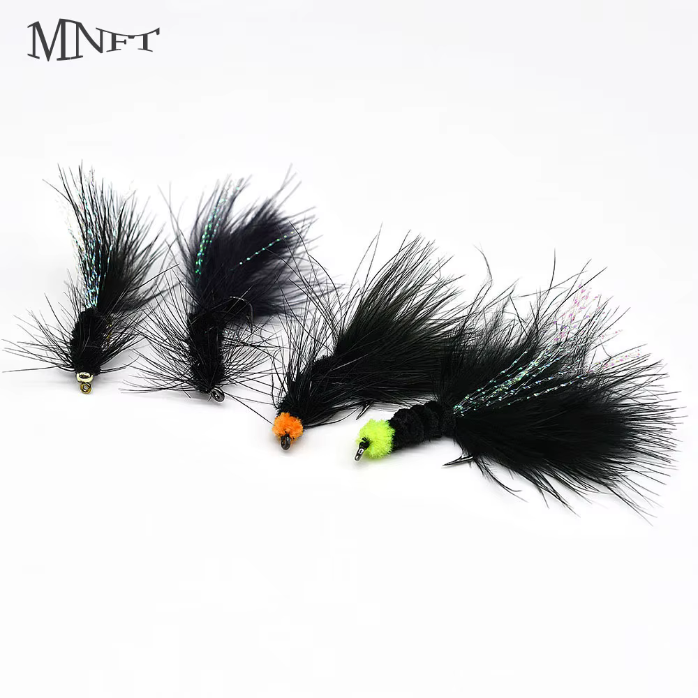 MNFT Moscas de lana mixtas para pescar Steelhead, lucio y trucha - imagen 3