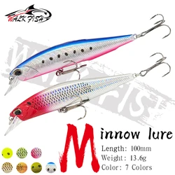 LOPEN VISSEN Minnow flotante jerkbait para lubina y trucha