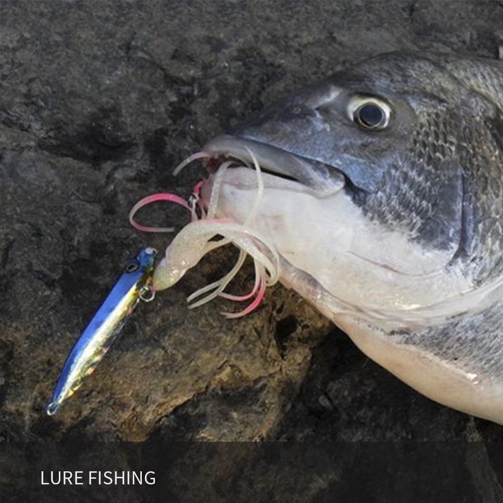 Slow Jig de hierro con bigotes – Pesca profunda con vinilo - imagen 4
