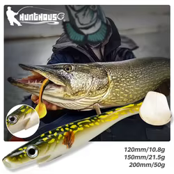 Hunthouse Pro Shad – Señuelo shad 20cm 50g para lucio