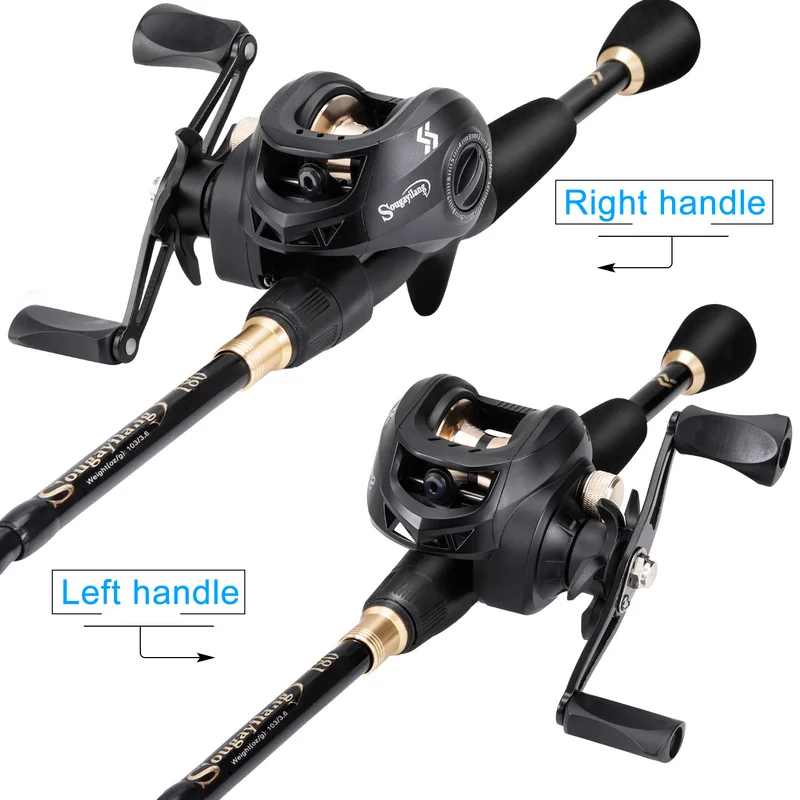 Sougayilang Combo caña y carrete casting – Fibra de carbono 8.1:1 - imagen 3