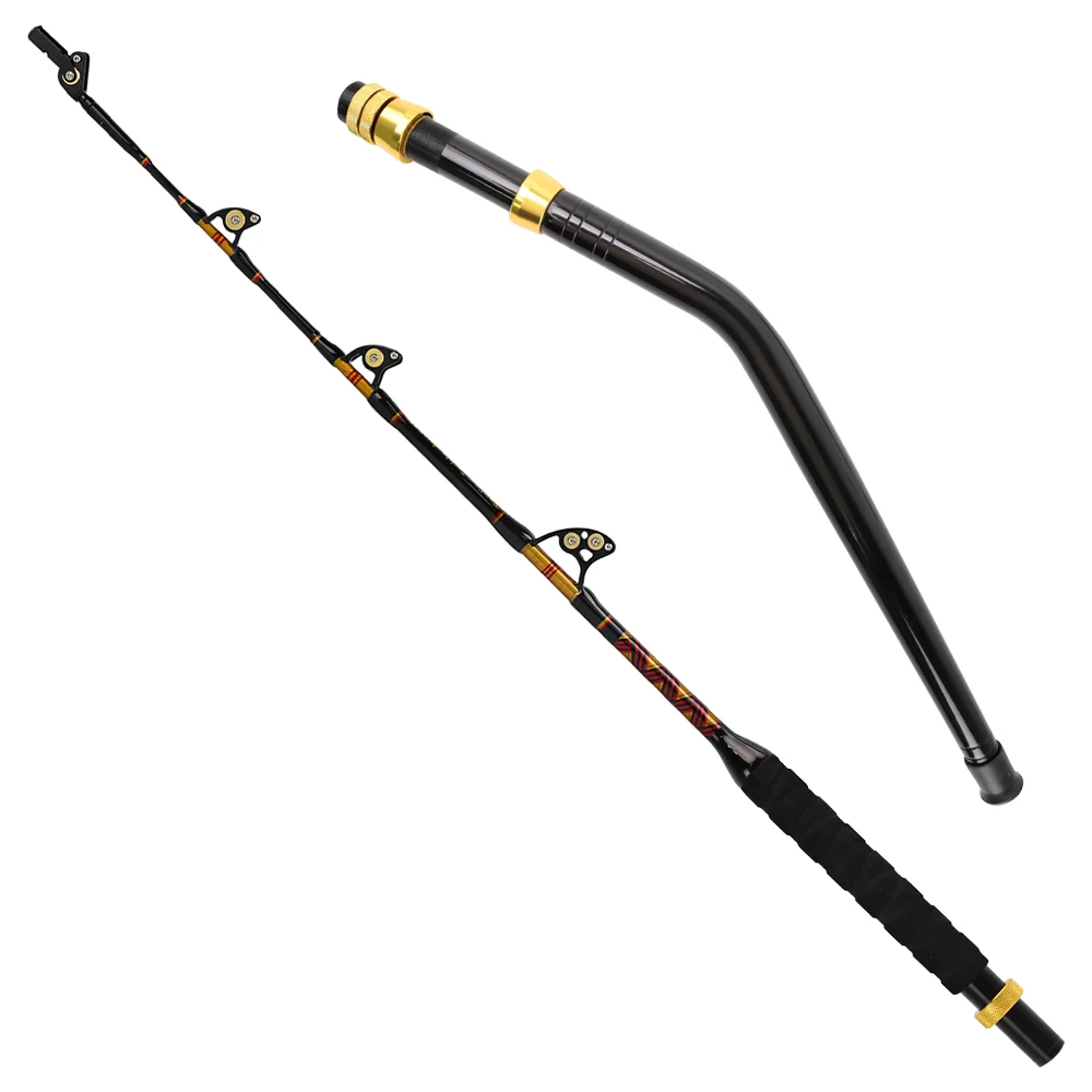 Topline Tackle Ocean Boat Trolling – Caña de fibra de vidrio - imagen 3