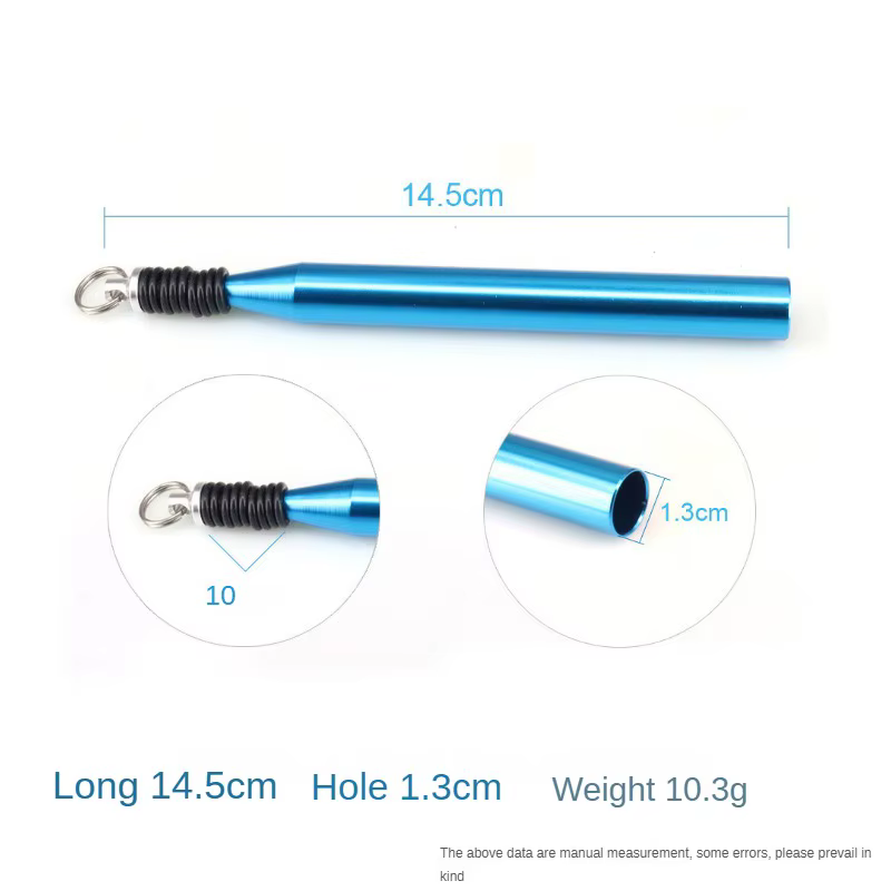 Accesorios de pesca DEUKIO organizados en estuche