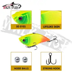 Walk Fish señuelo VIB con anzuelos triples para lubina y lucio