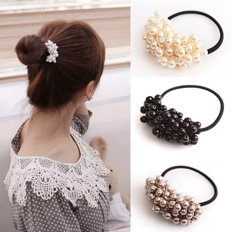 Diadema con cuentas de perlas