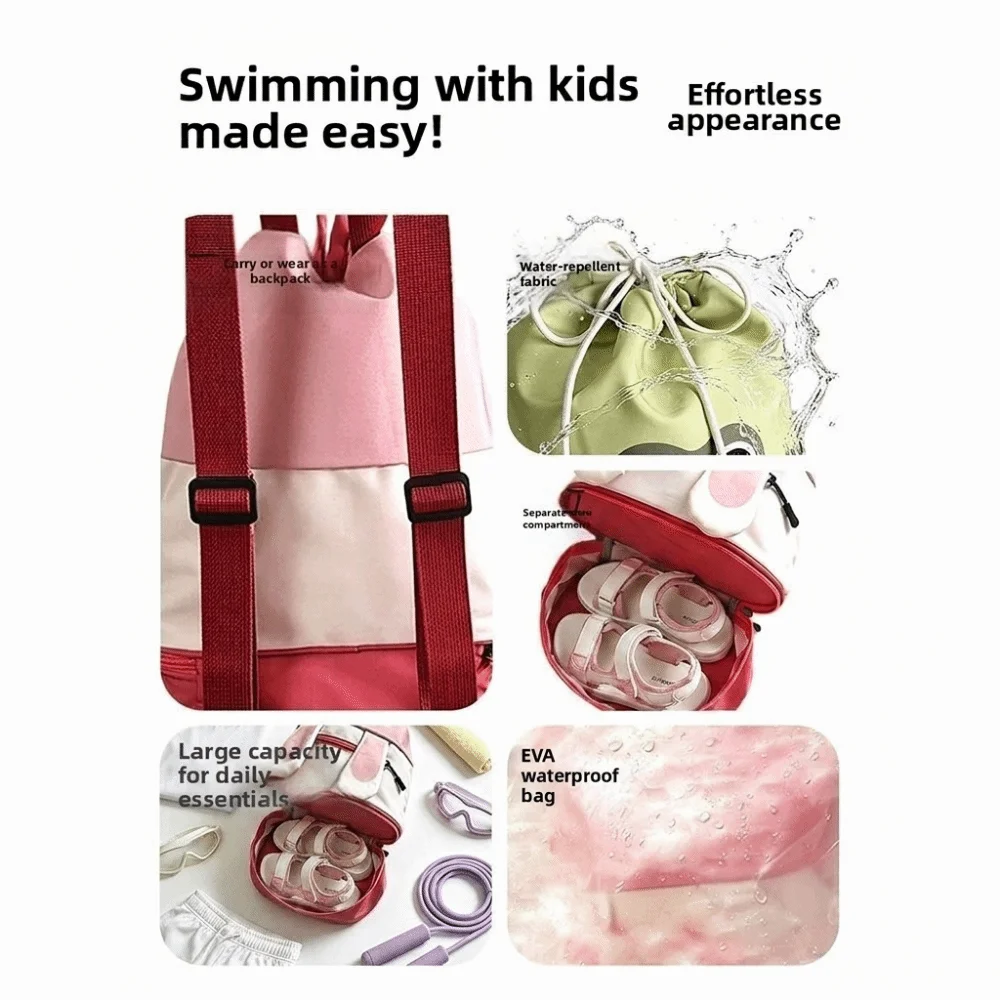 Mochila infantil impermeable para natación