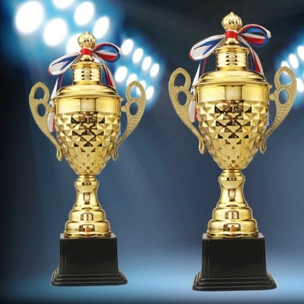 Trofeo de metal grande dorado con baño electrolítico - imagen 5
