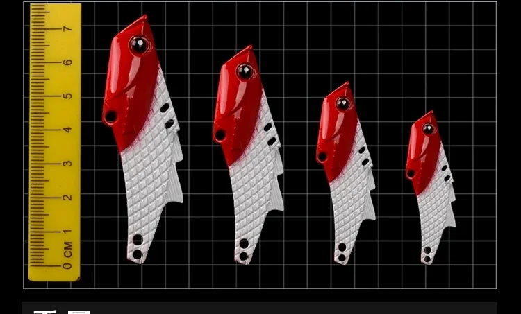 Señuelo spinnerbait VIB de metal con cuchilla para lubina lances largos - imagen 3