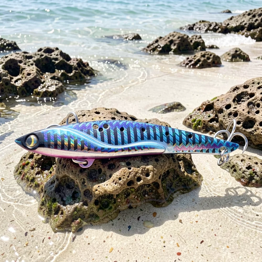 Señuelo VIB metálico de largo alcance para lubina y porgy negro - imagen 2