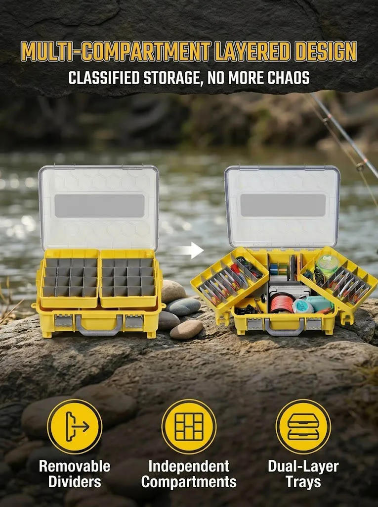 Organizador para señuelos, anzuelos y cebos