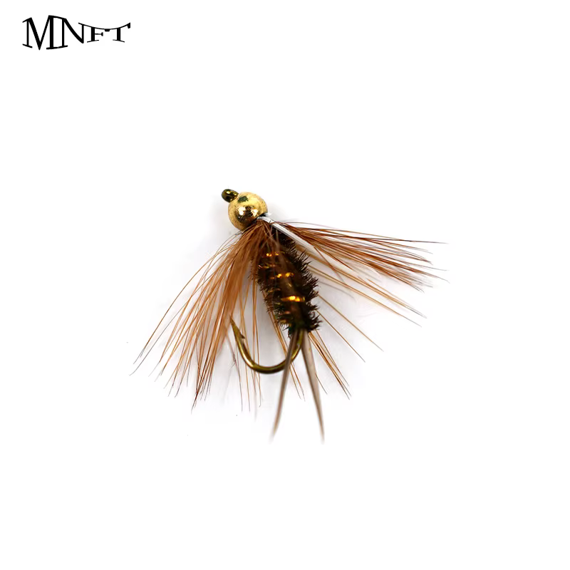 Cabezas de Tungsteno Dorado MNFT Tamaño 10 para Trucha – Mosca Húmeda - imagen 5