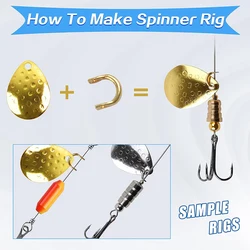 Horquilla Giratoria en U de Laton de Cambio Rapido para Spinnerbait