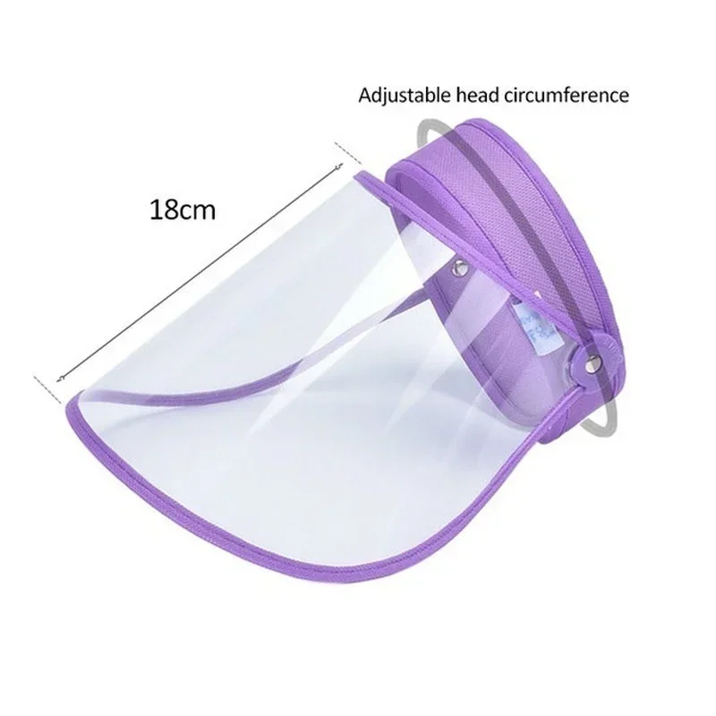 Mascarilla facial transparente antivírica gorro protector antisalpicaduras - imagen 2