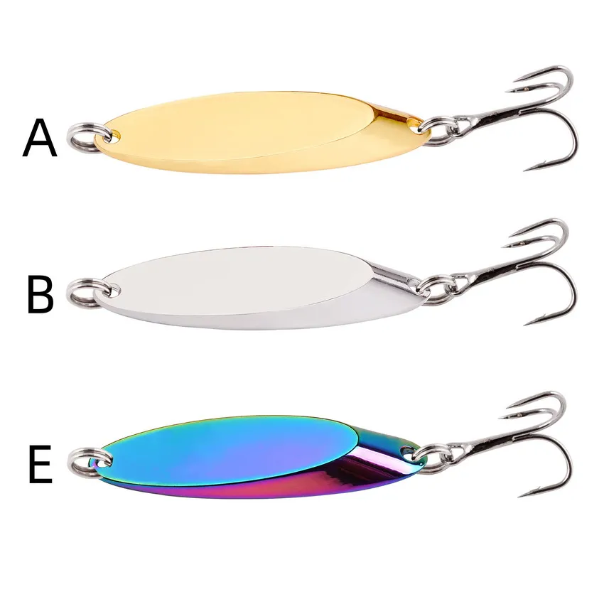 Cuchara plateada con brillo para pesca