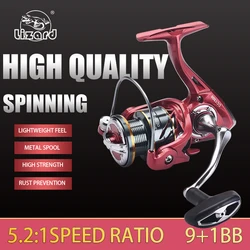 Carrete Spinning Lizard 2500 Ultraligero para Finesse y Lubina – Costa y Roca