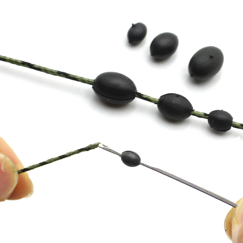 Cuentas ovaladas tungsteno Rigtrip para pesca carpa