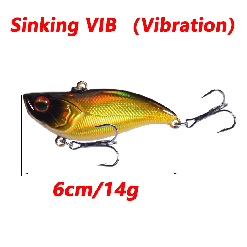 VIB Señuelo Wobbler vibración hundido para Lucio - imagen 3
