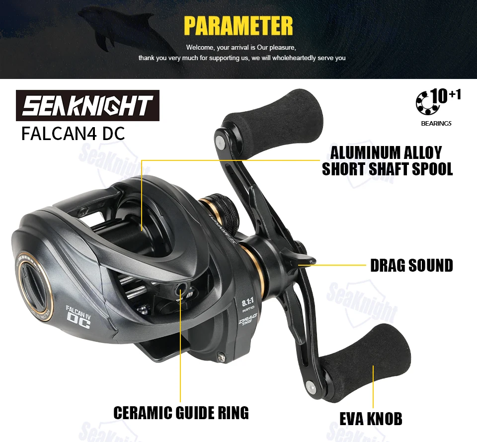Carrete SeaKnight FALCAN IV DC 8.1:1