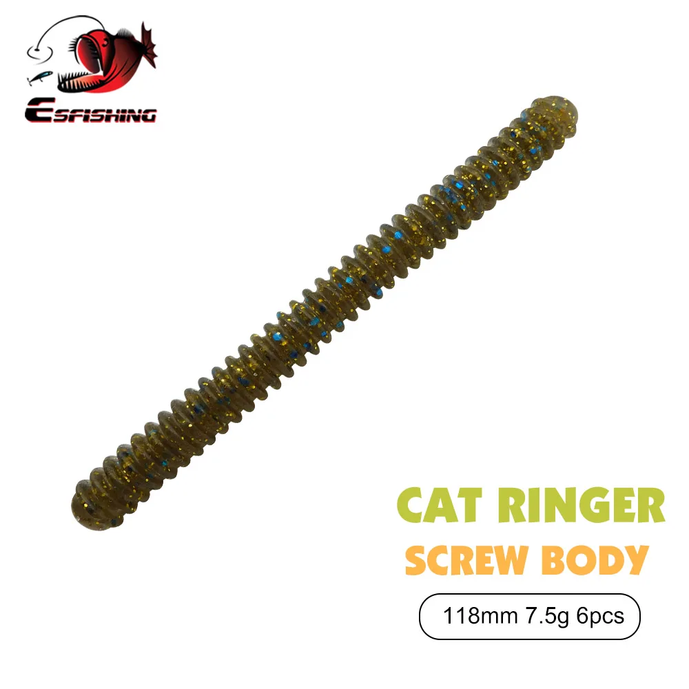 ESFISHING Jig Head Screw Body – Cebo vinilo para Lubina y Lucio - imagen 3