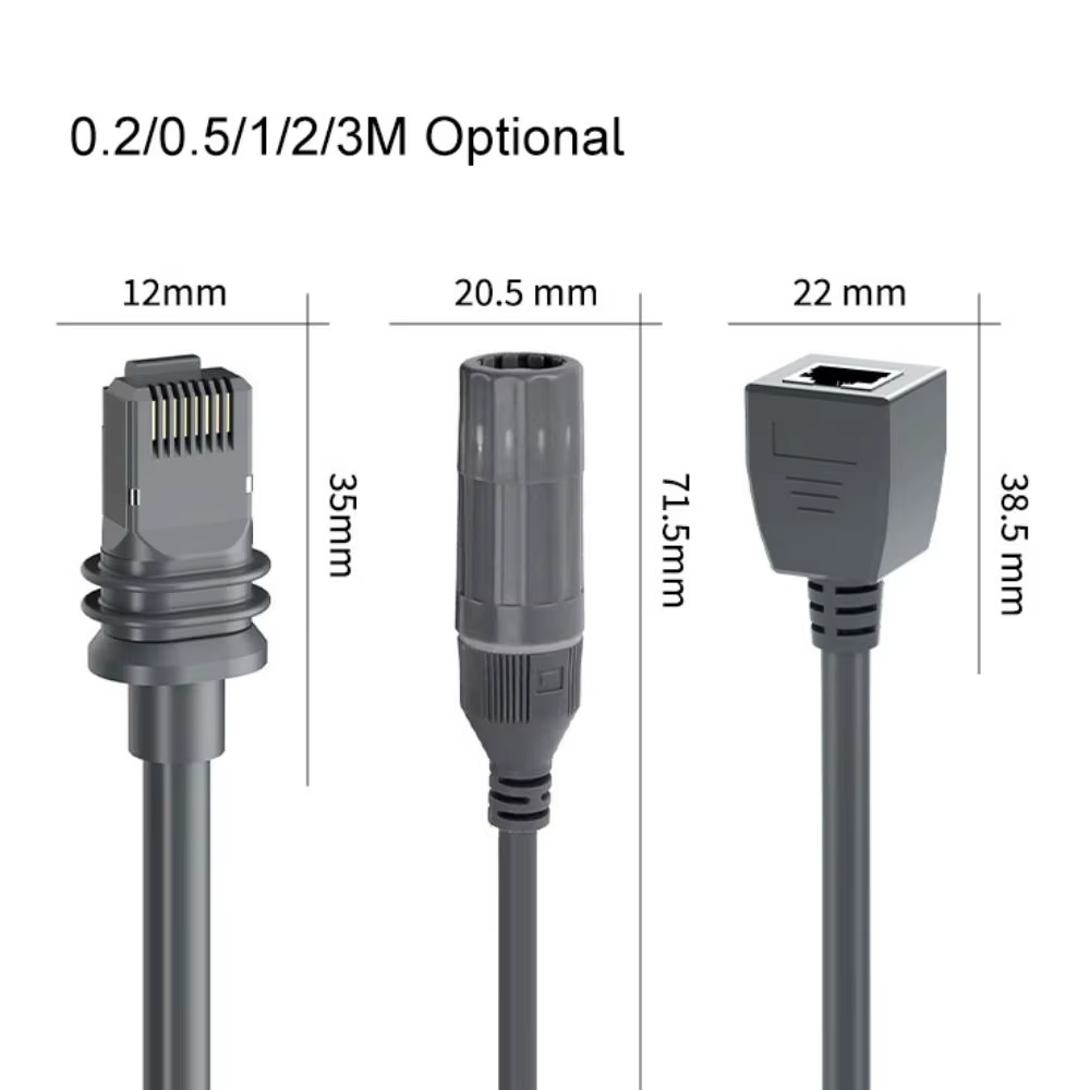 Cable SPX a RJ45 impermeable IP68 para Starlink Gen3 y Mini