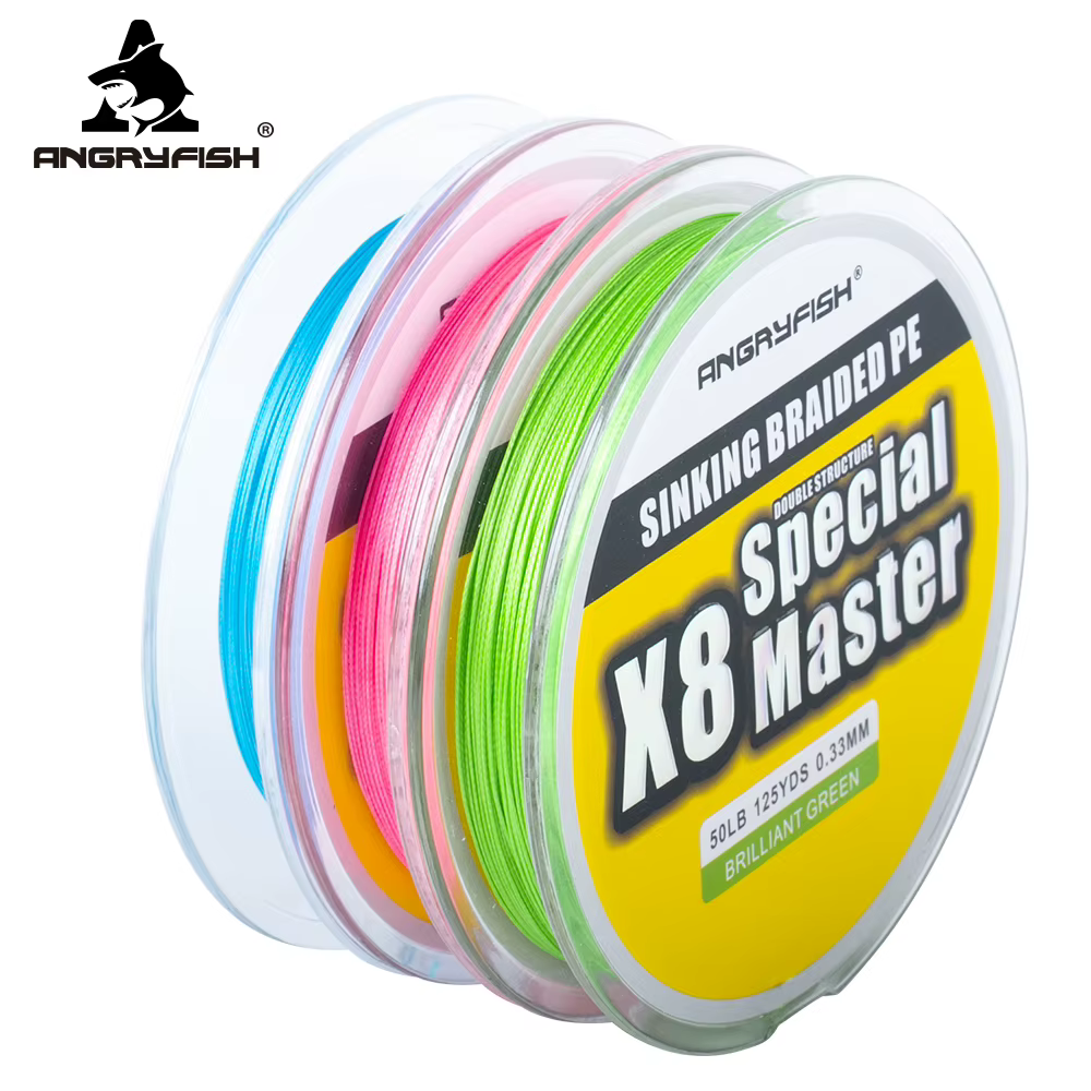 Línea trenzada Angryfish X8 PE 8+1 - Doble estructura hasta 80LB - imagen 4