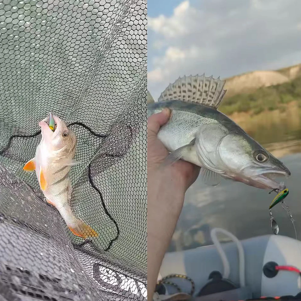 Señuelo giratorio metálico GOBAIT VIB con ojos 3D, jig largo - imagen 4