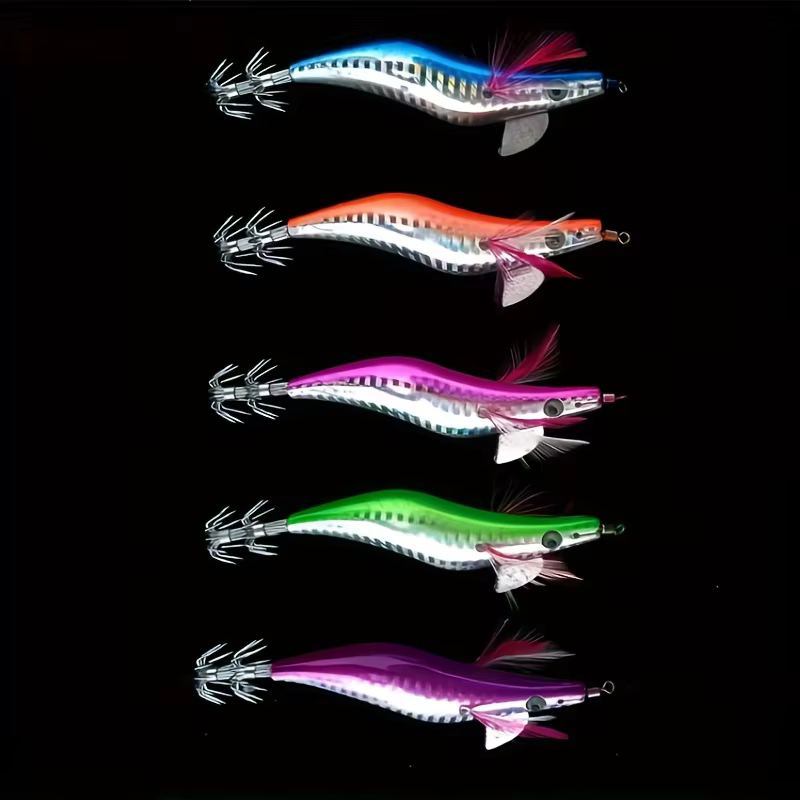 Ackibbik – Señuelo de camarón luminoso con potera para calamar - imagen 3