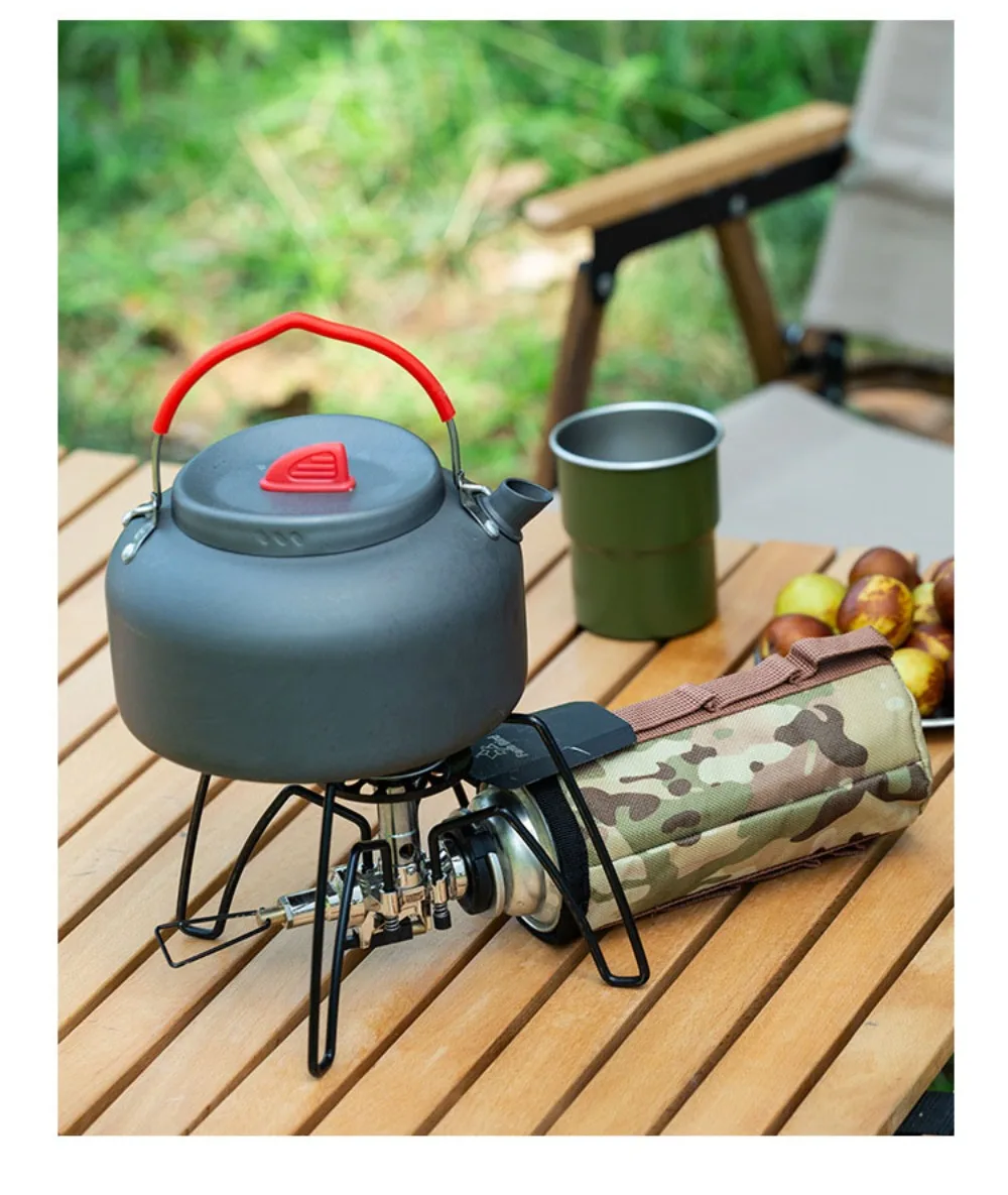 Uso de la funda en exteriores con equipo de camping