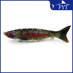 Señuelo Swimbait Crankbait articulado con anzuelos