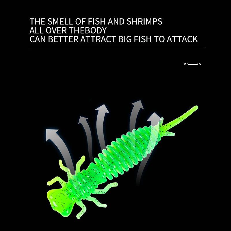 Swimbait de silicona Woodlouse – Señuelo flotante para lubina y tr - imagen 4