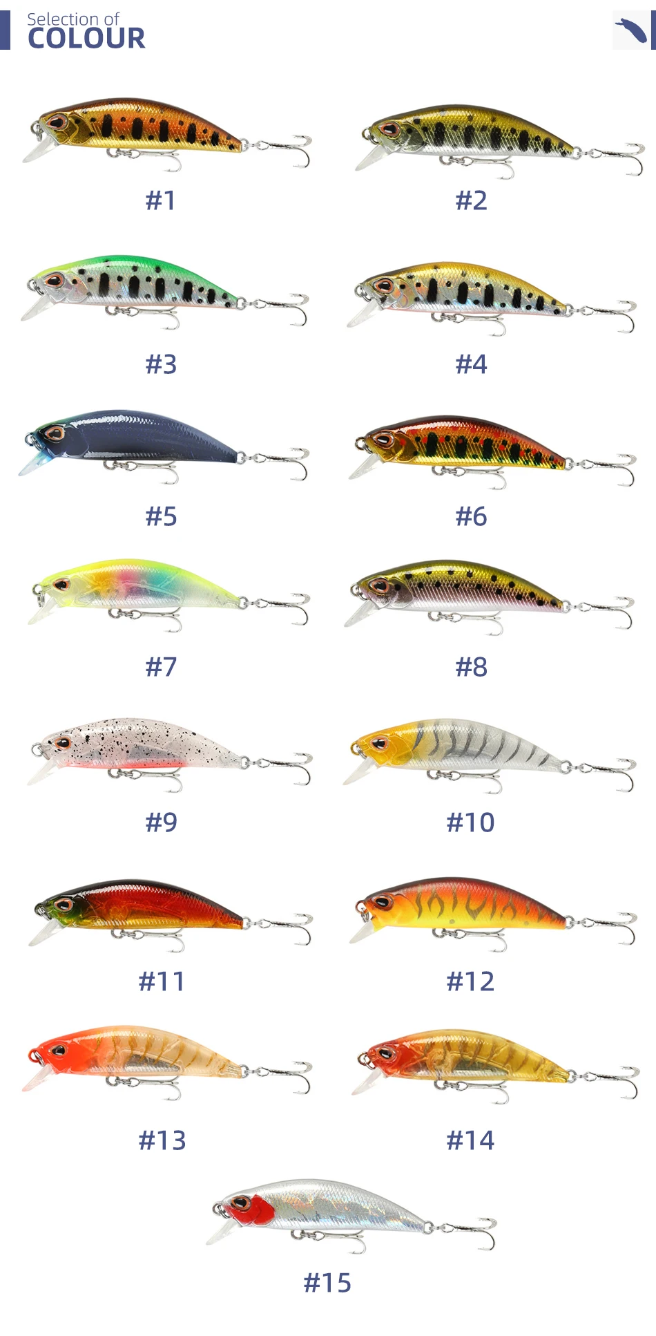 Señuelo de lubina compacto CHINOOK
