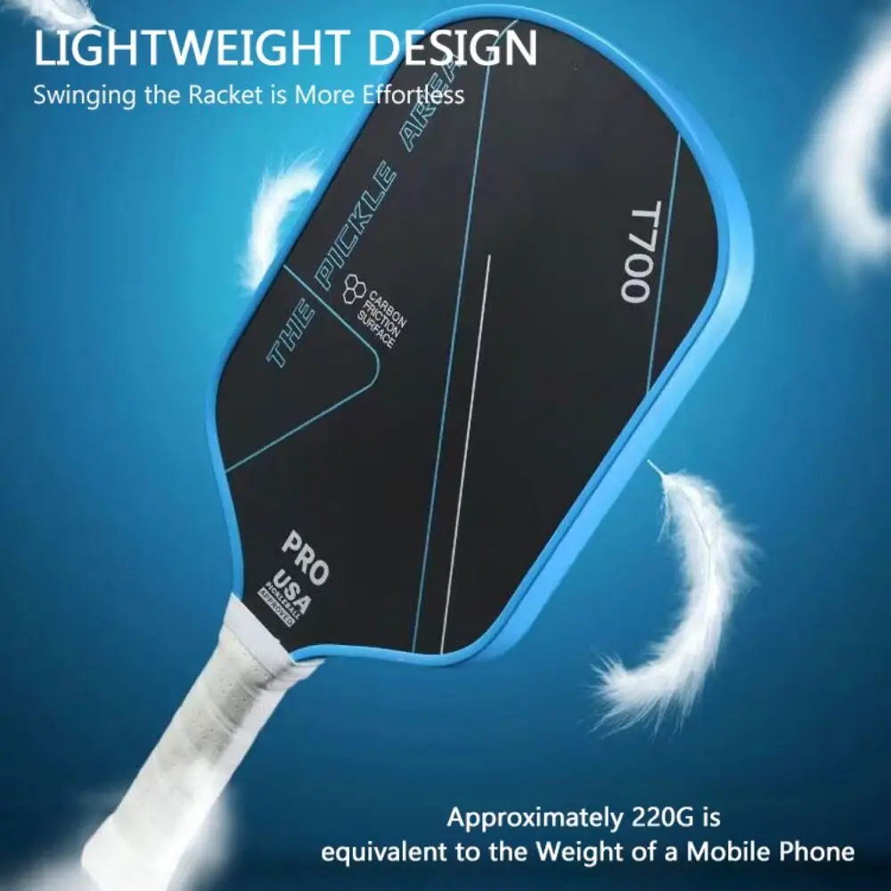 Paleta de pickleball de fibra de carbono T700 esmerilada - imagen 5