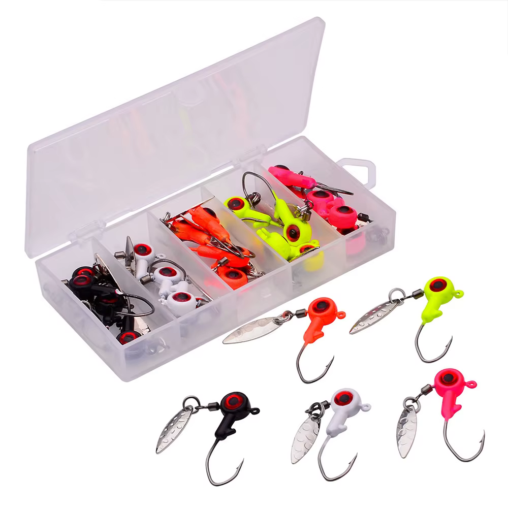 Anzuelos Jig Head trucha – Cuchara giratoria para vinilos - imagen 3