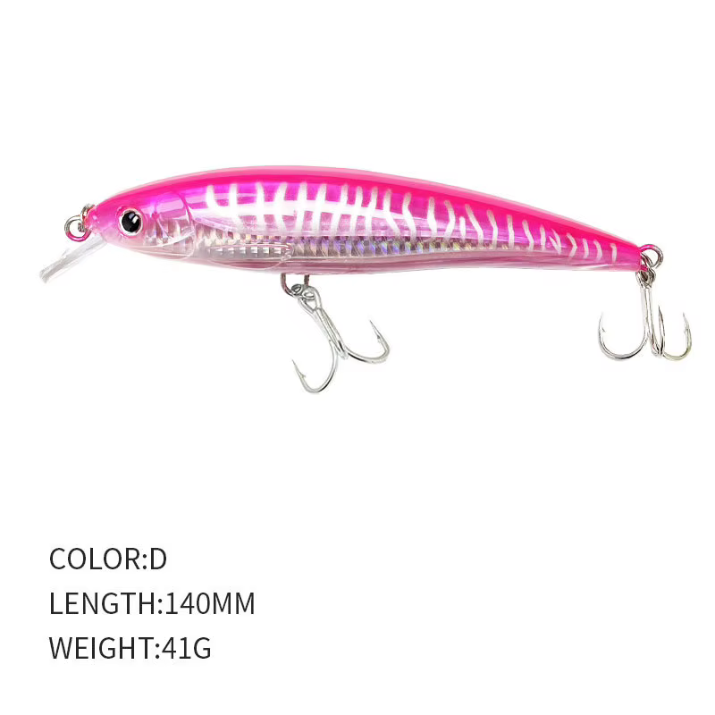 Señuelo Minnow Flotante 140mm 41g Láser – Trolling y Agua Salada - imagen 5