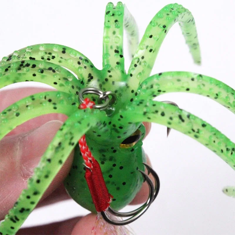Señuelos calamar jigging lento doble anzuelo para lubina - imagen 4