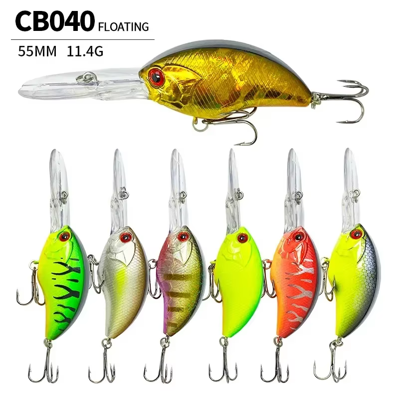 Crankbait flotante de buceo profundo para lubina y lucio - imagen 2