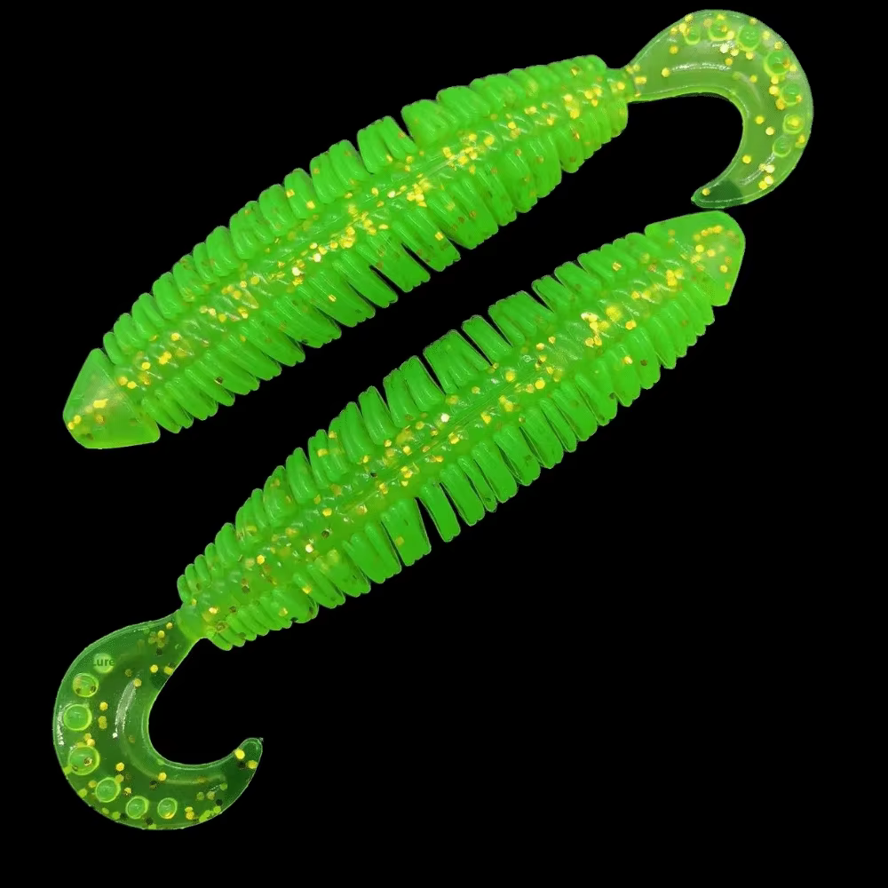 Vinilos Bicolores de Silicona – Señuelos Suaves para Pesca