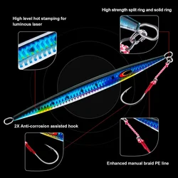 Cuchara luminosa Goture – Señuelo metálico para jigging vertical