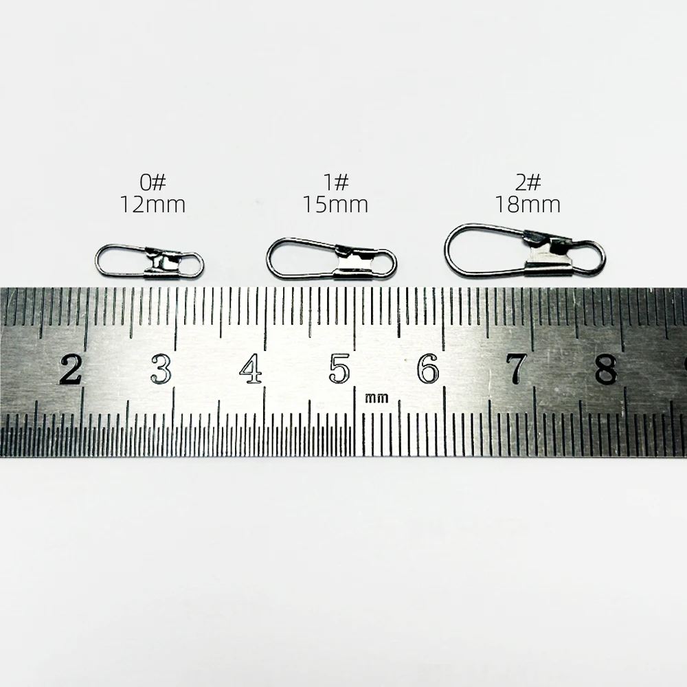 Detalle de emergillones giratorios para pesca