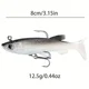 Señuelos de vinilo Jig Head Paddle Tail preinstalados para lubina - imagen 4