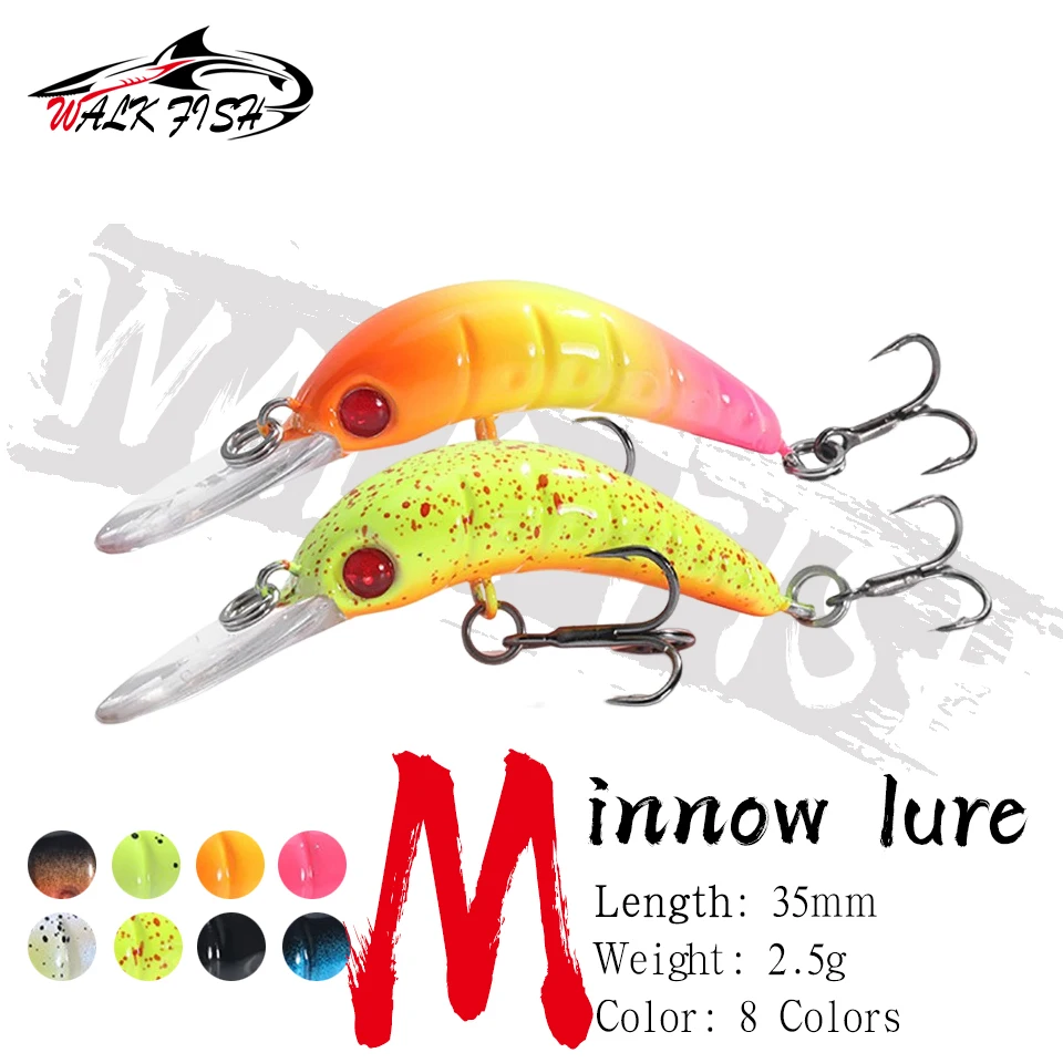 WALK FISH Minnow Señuelo flotante – Crankbait para carpa y lubina - imagen 2