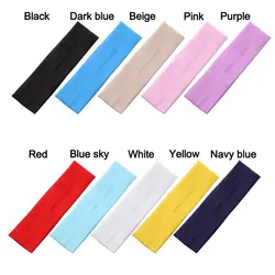 Bandas elásticas deportivas para el cabello mujer color sólido