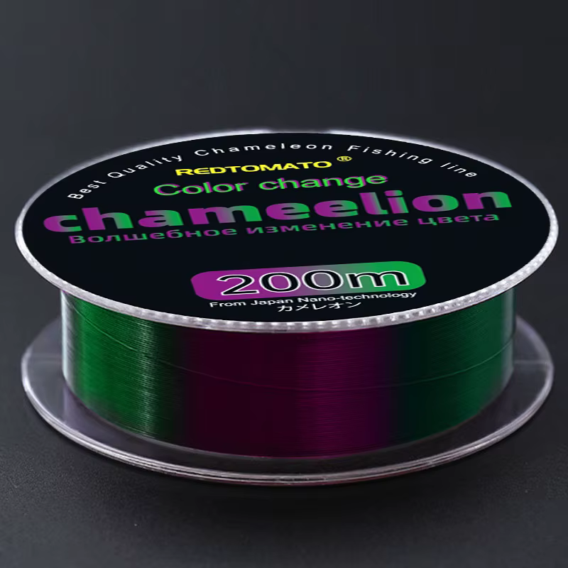 Línea de pesca fluorocarbono verde cambio color para carpa - imagen 3