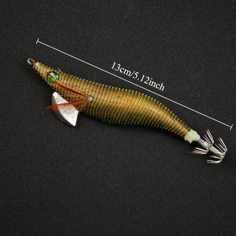 Ackibbik jig de calamar glow con ganchos para pesca nocturna marina - imagen 4