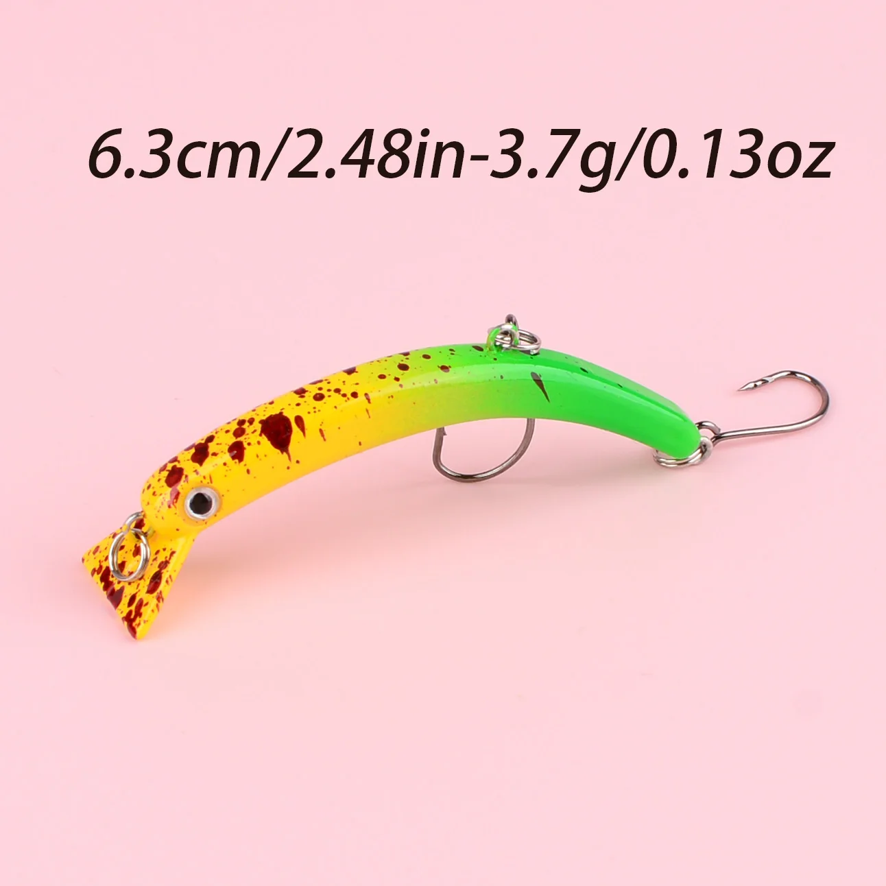 Señuelo minnow hundimiento lento con anzuelos triangulares de plástico