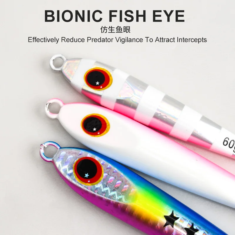 TEASER J155 Jig metálico fluorescente para slow jigging desde barco - imagen 5
